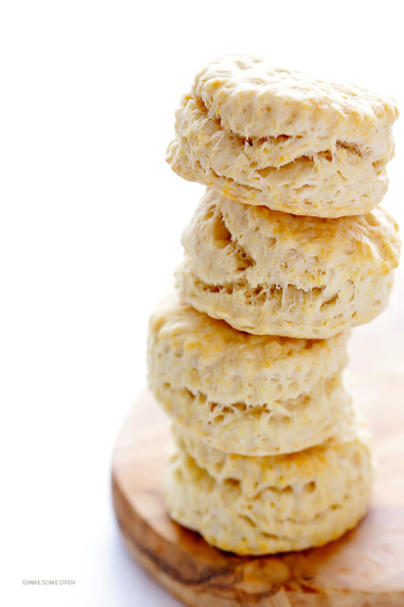 Coconut Oil Biscuits in a stack.