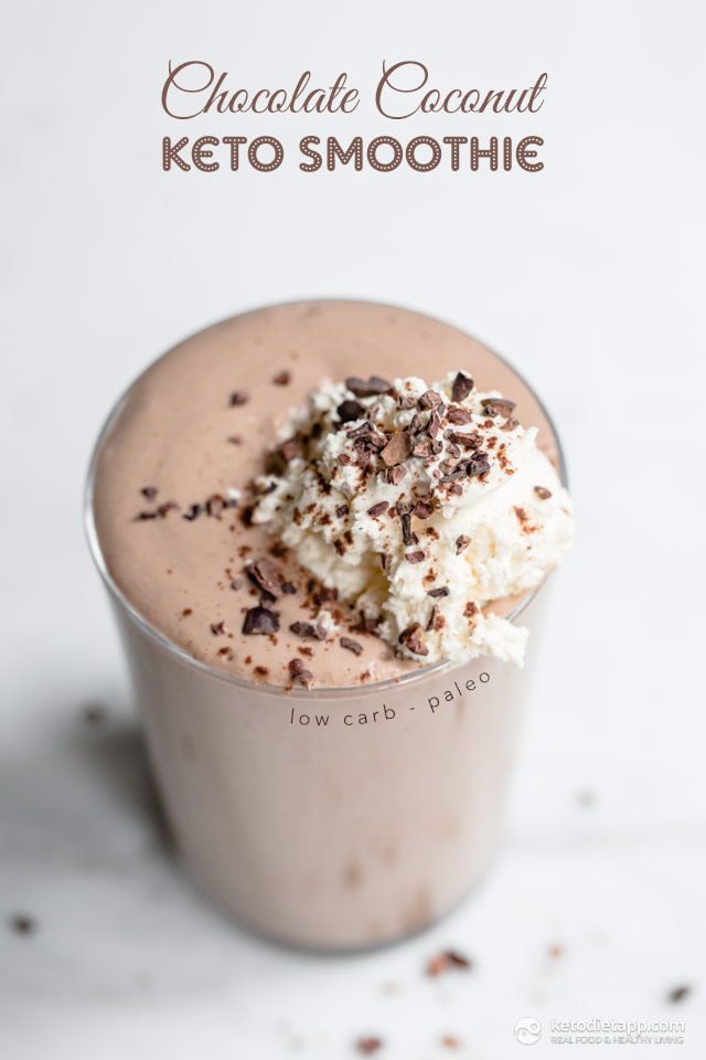 Fat burning chocolate coconut smoothie.