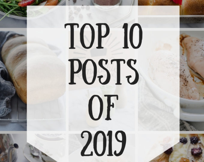 collage photo of the top ten posts of 2019 on Buttered Side Up.