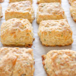 Cheddar biscuits made with kefir.