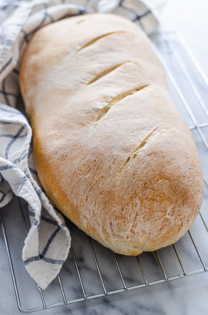 Soft Sourdough French Bread Without Yeast! - Buttered Side Up