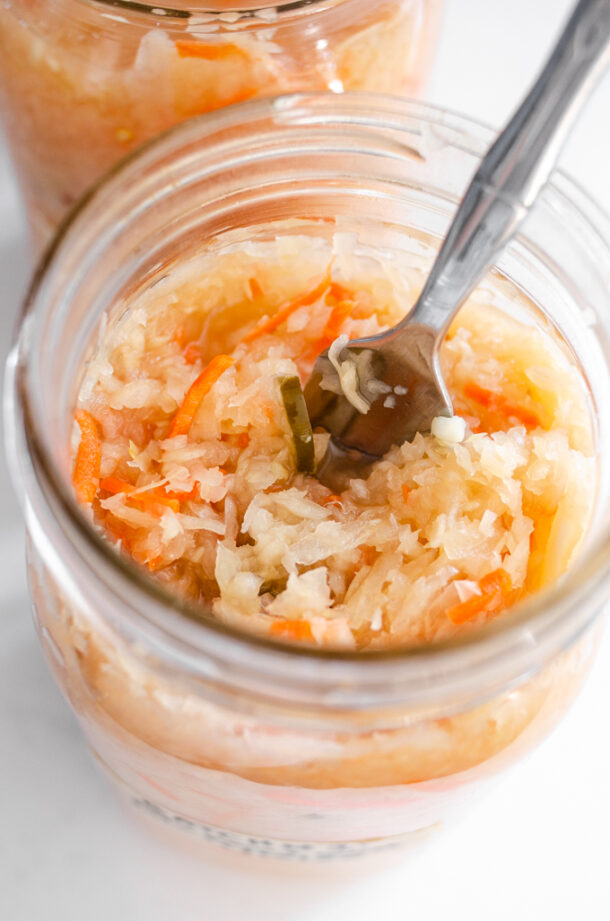 Easy Spicy Sauerkraut Recipe + Video Tutorial! Buttered Side Up