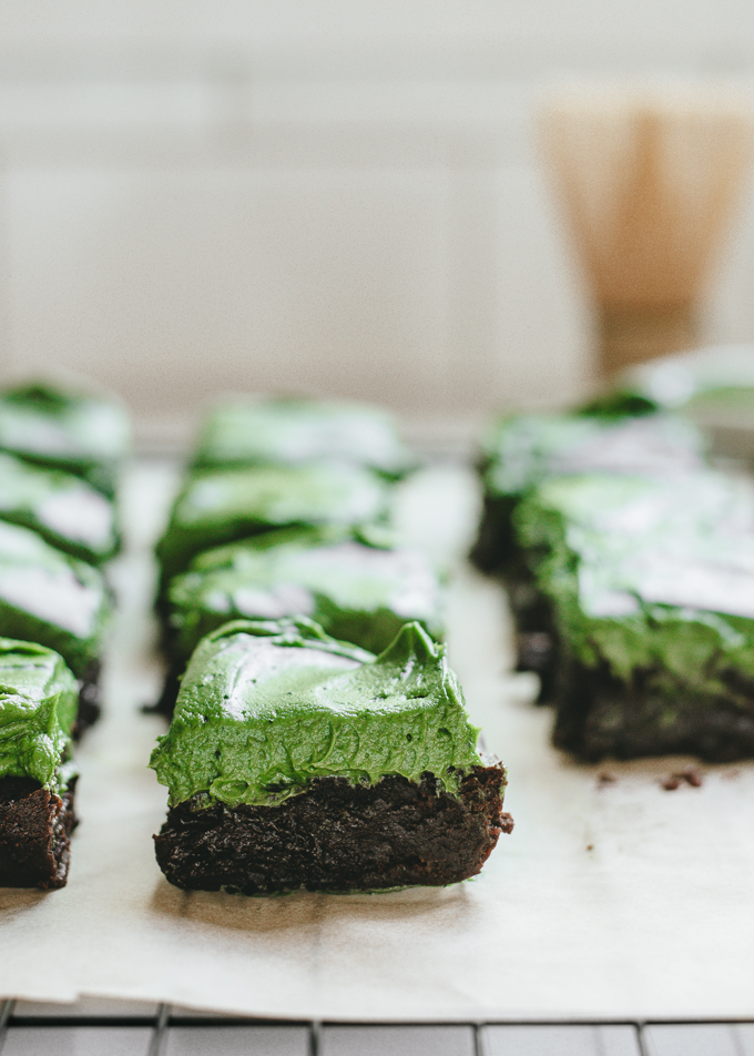 BEST Matcha Brownies Recipe (No White Chocolate) Buttered Side Up