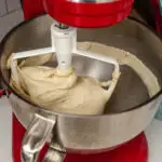 The kneaded cinnamon roll dough.