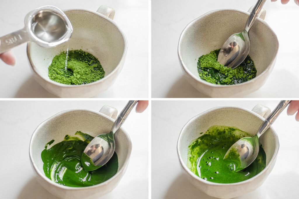 How to dissolve matcha in water without a bamboo matcha whisk.