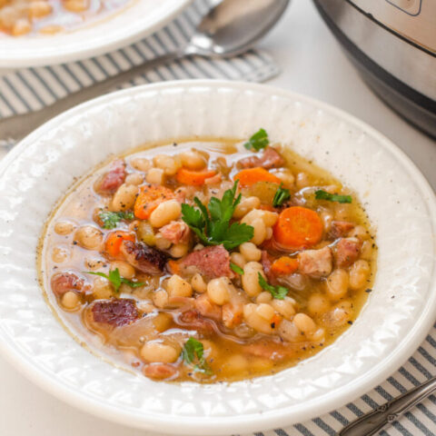 Instant Pot Bean Soup in less the 30 minutes