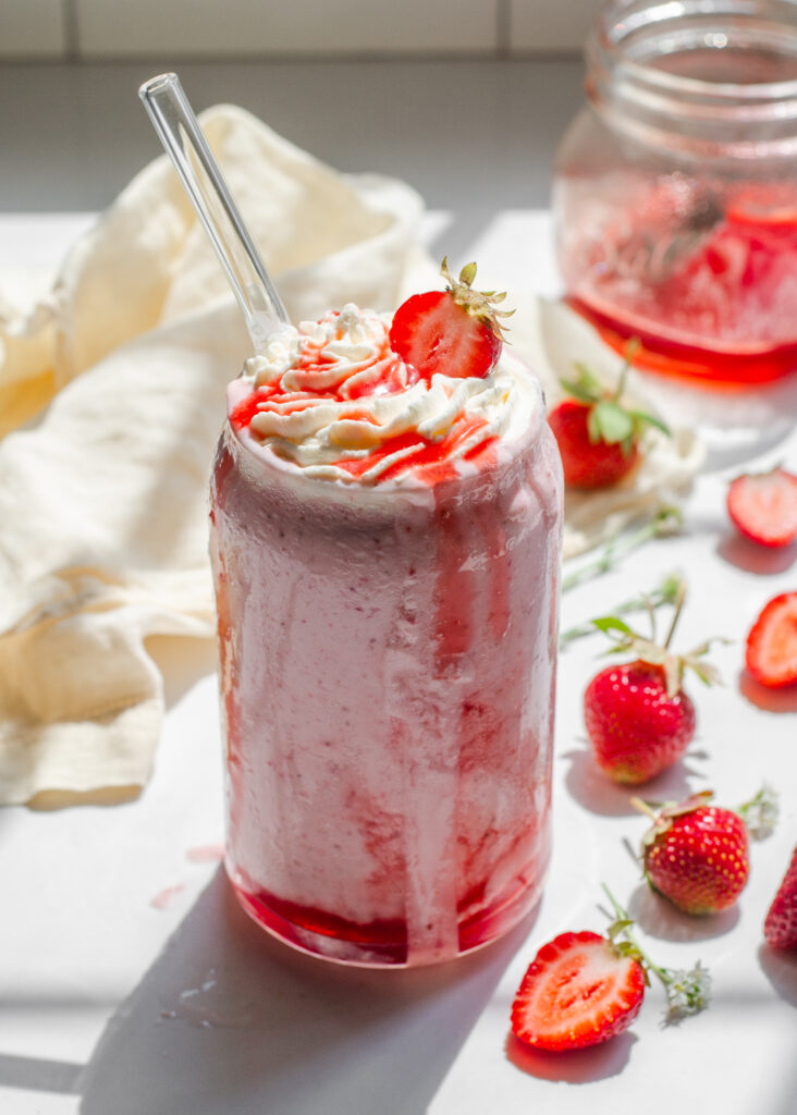 Fresh Strawberry Milkshake Recipe