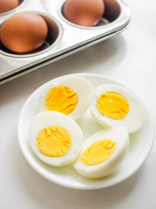 Baked hard boiled eggs hotsell