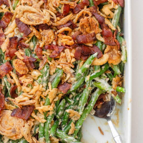 Green Casserole with Bacon
